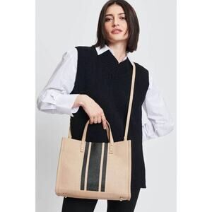 Moda Luxe Zaria Vegan Leather Crossbody Tote Bag